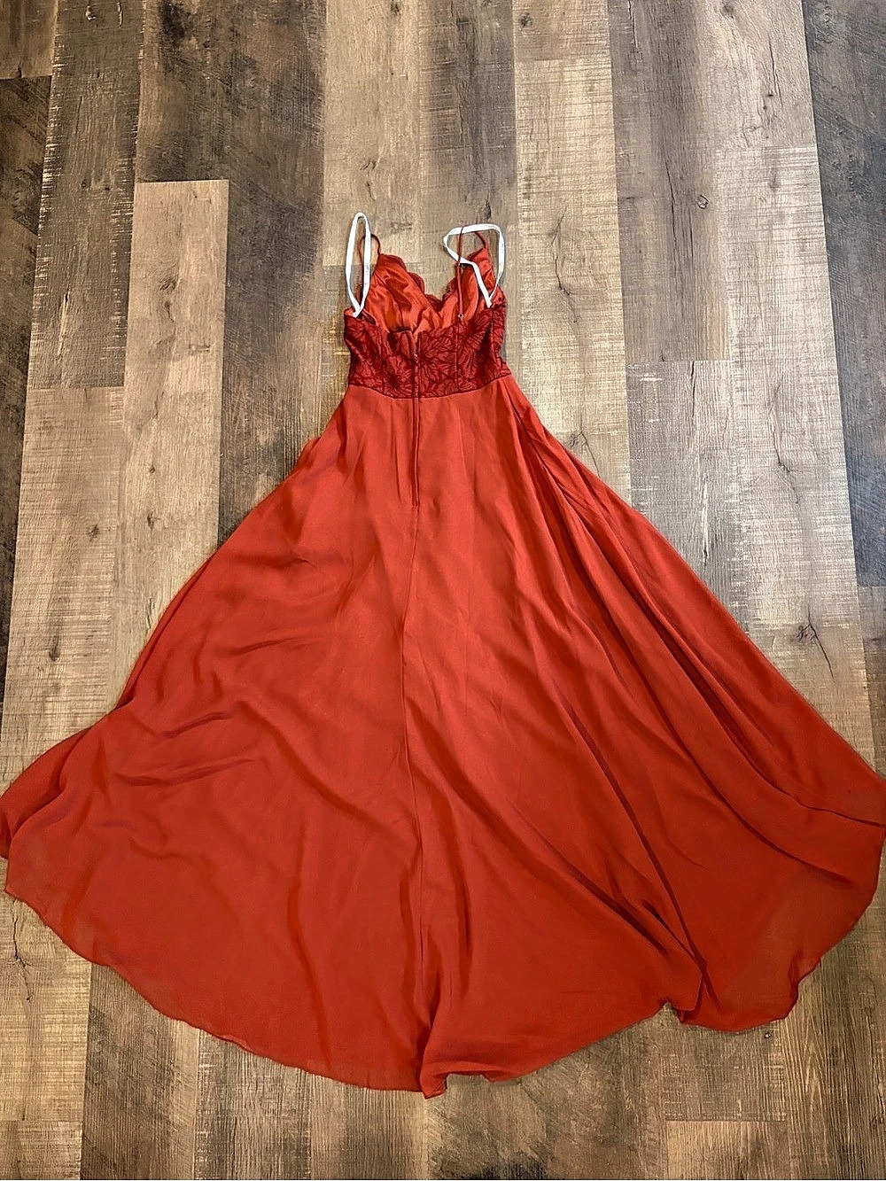 celebrage Red Lace Bodice Maxi Dress Size 0 - $80 OBO